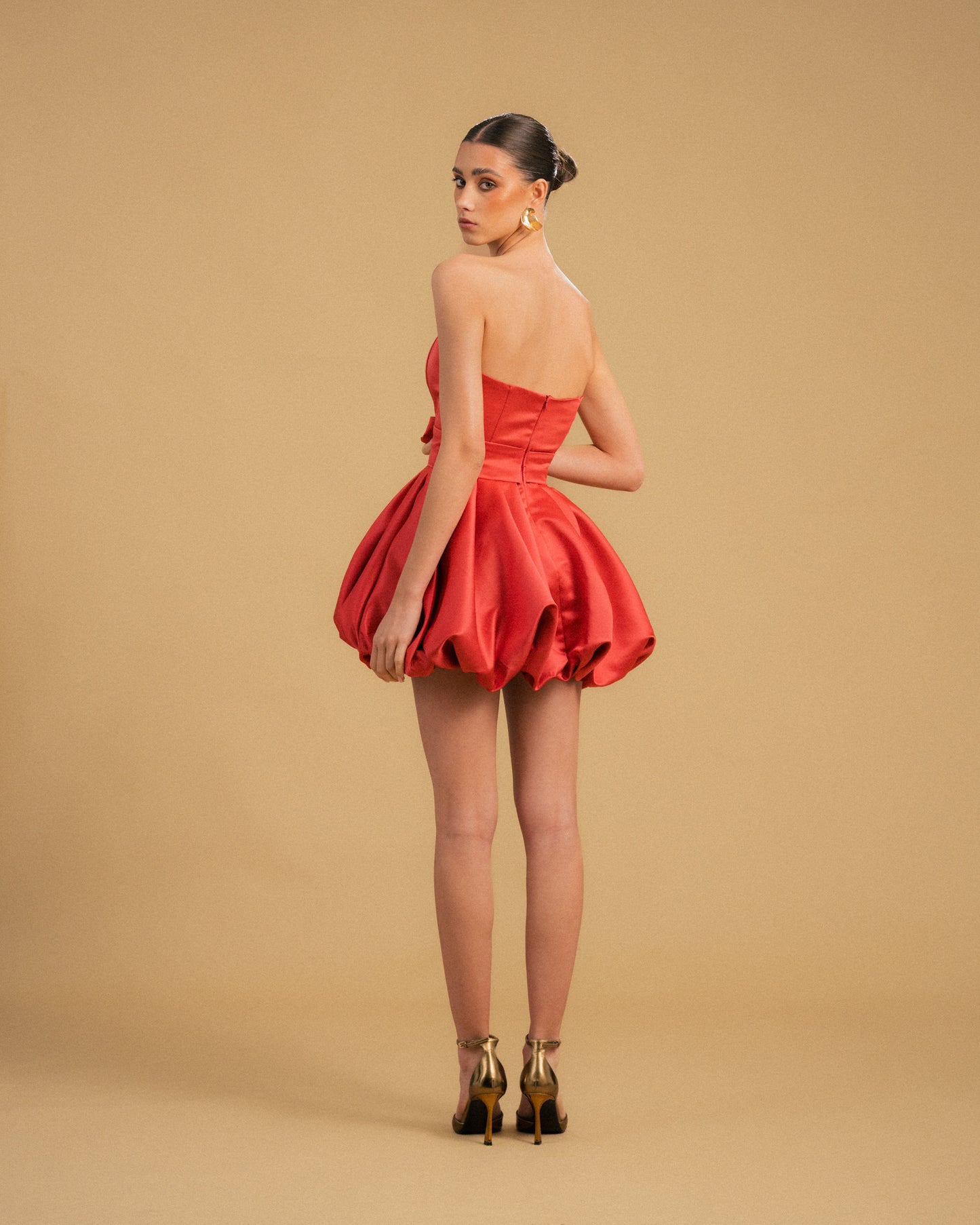 VESTIDO CORAÇÃO CURTO BALÃO