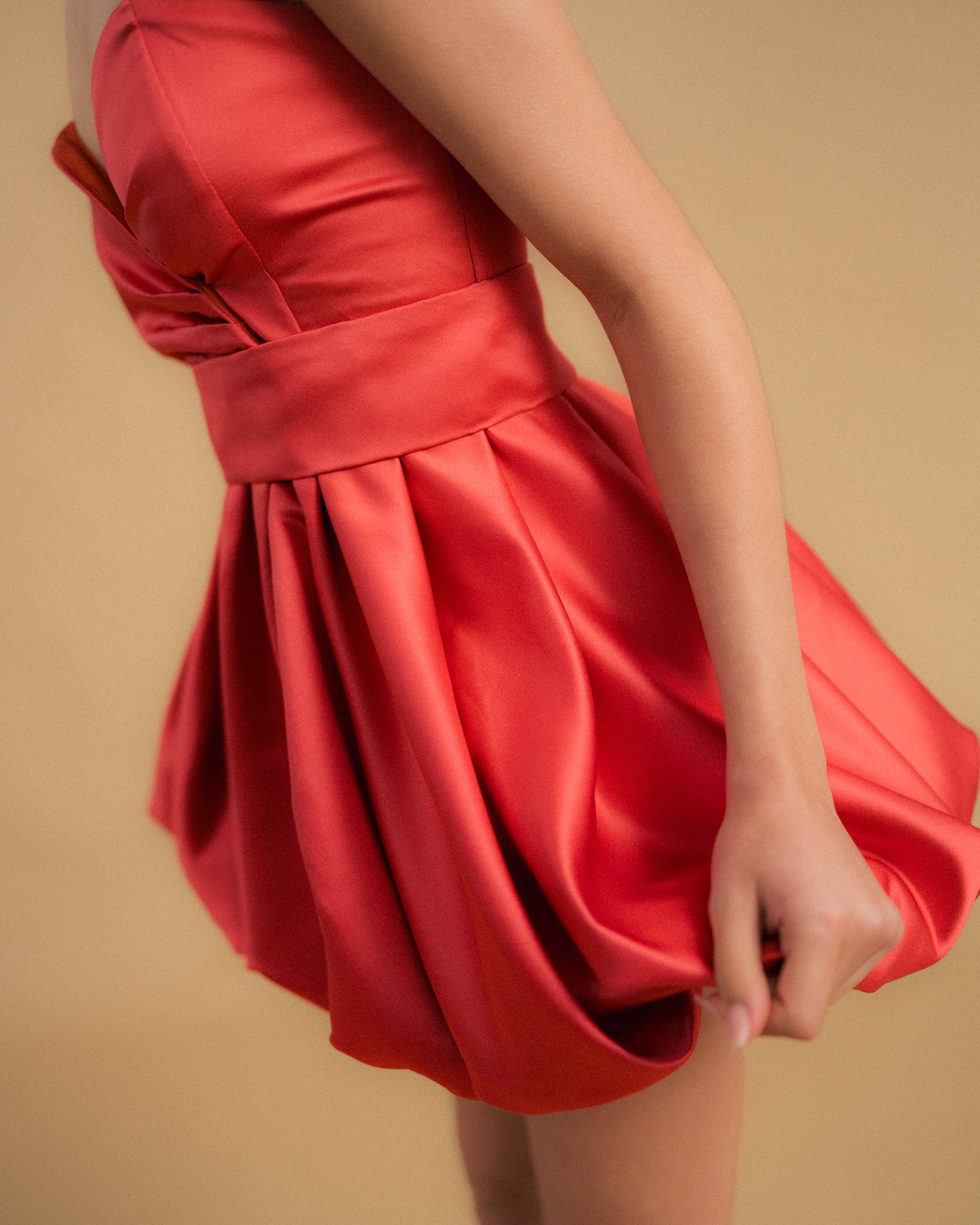 VESTIDO CORAÇÃO CURTO BALÃO