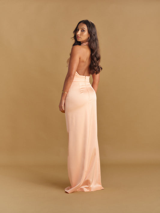 VESTIDO GOLA TRESPASSE ACETINADO