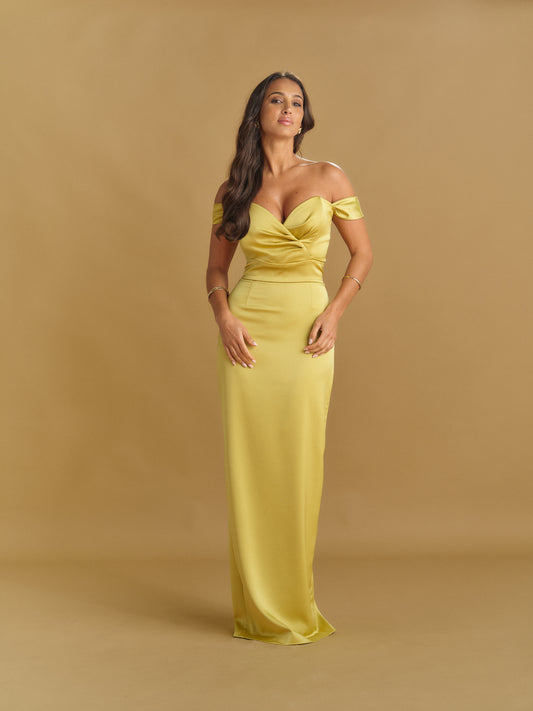 VESTIDO CORAÇÃO ALÇAS ACETINADO