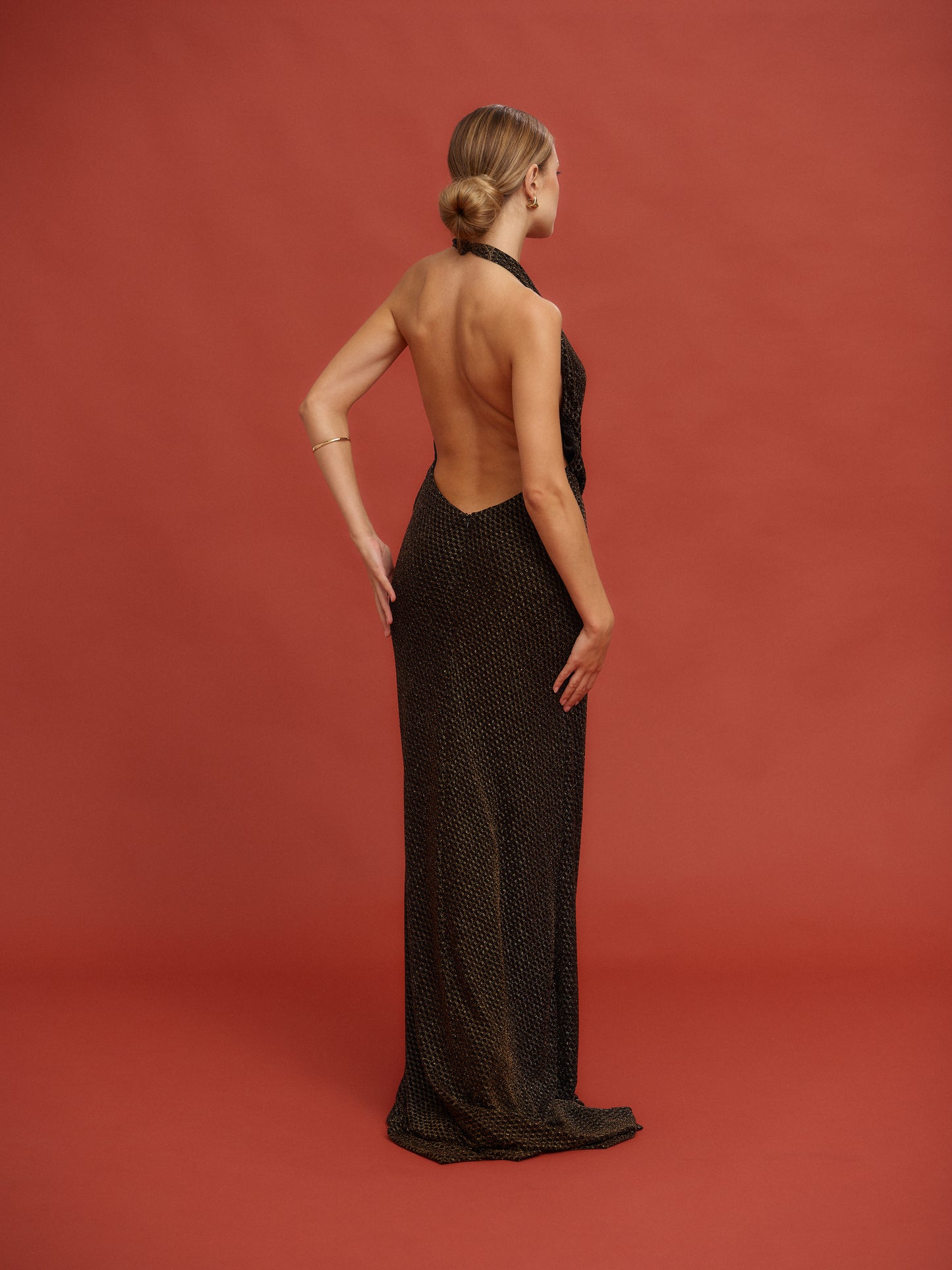 VESTIDO DECOTE DRAPEADO MALHA