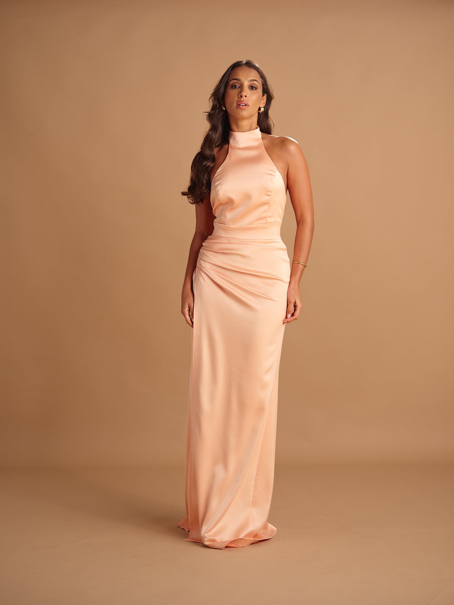 VESTIDO GOLA TRESPASSE ACETINADO