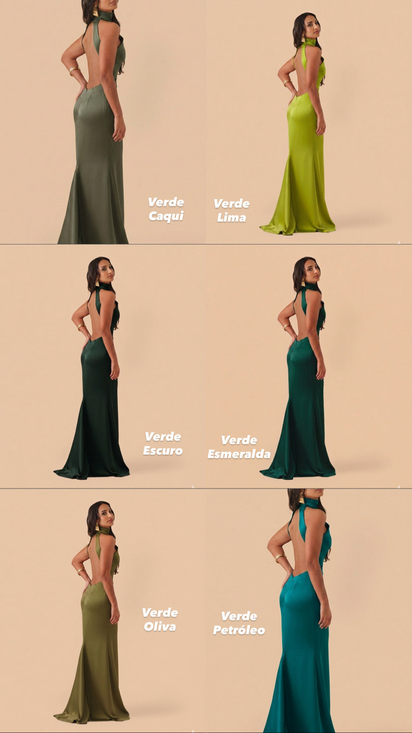 VESTIDO ISAURA ACETINADO