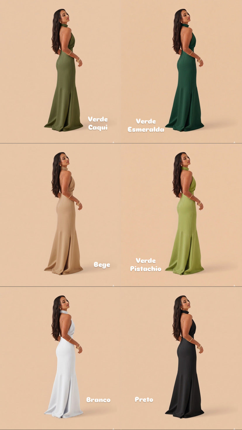 VESTIDO GOLA FOLHO