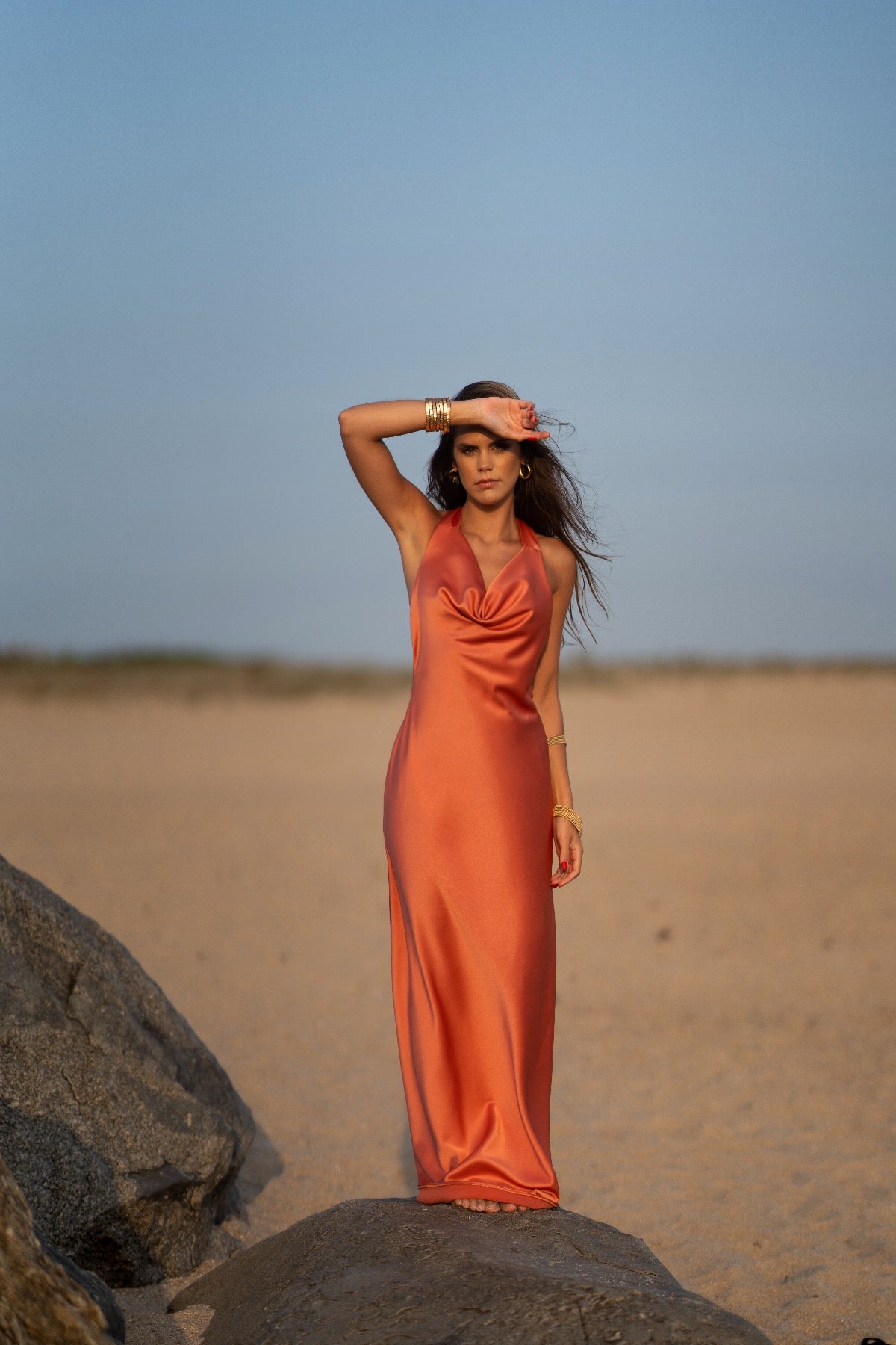 Vestido drapeado