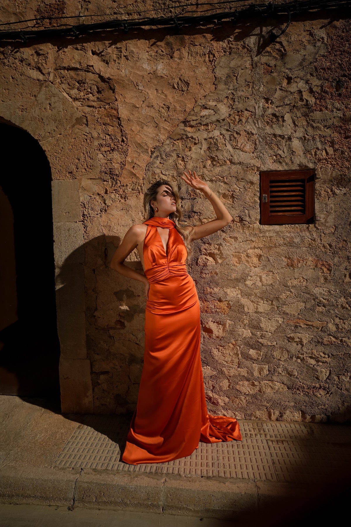Sam dress with scarf