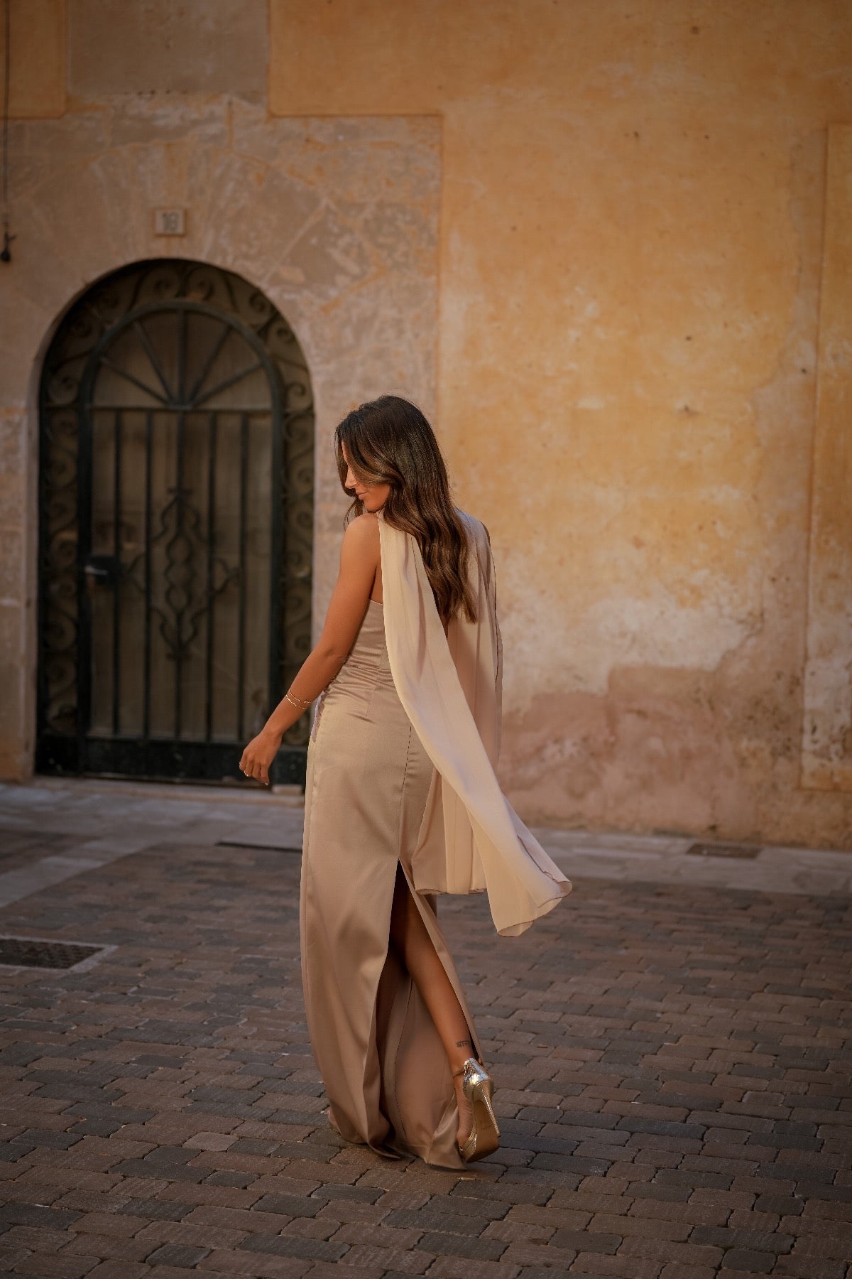 Vestido Margot con pañuelo de muselina