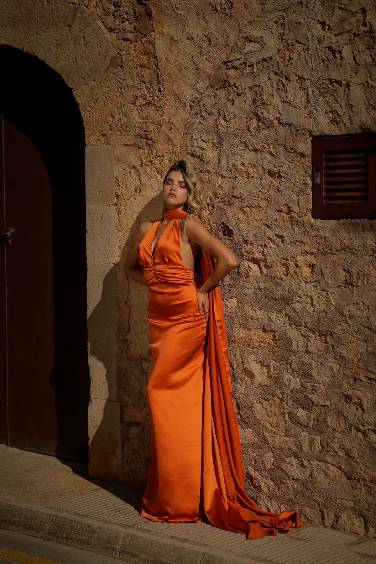 Sam dress with scarf
