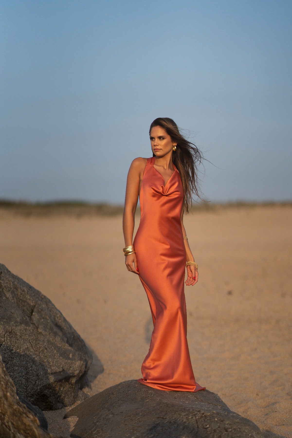 Vestido drapeado