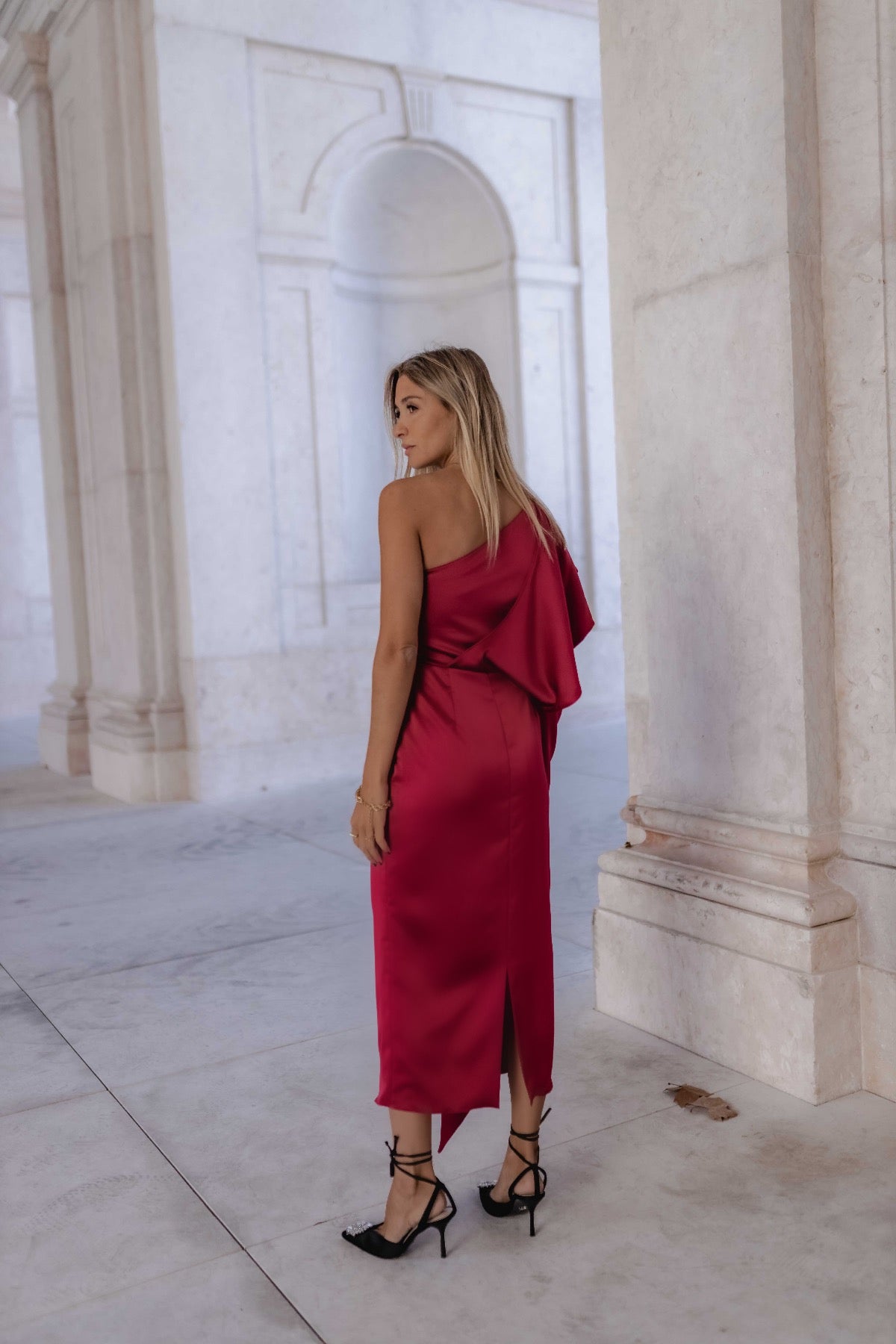 Midi frill dress