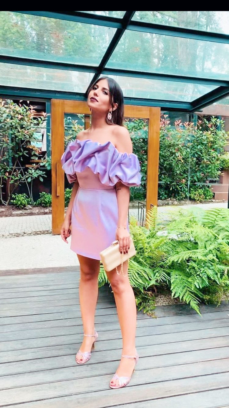 Short frill dress
