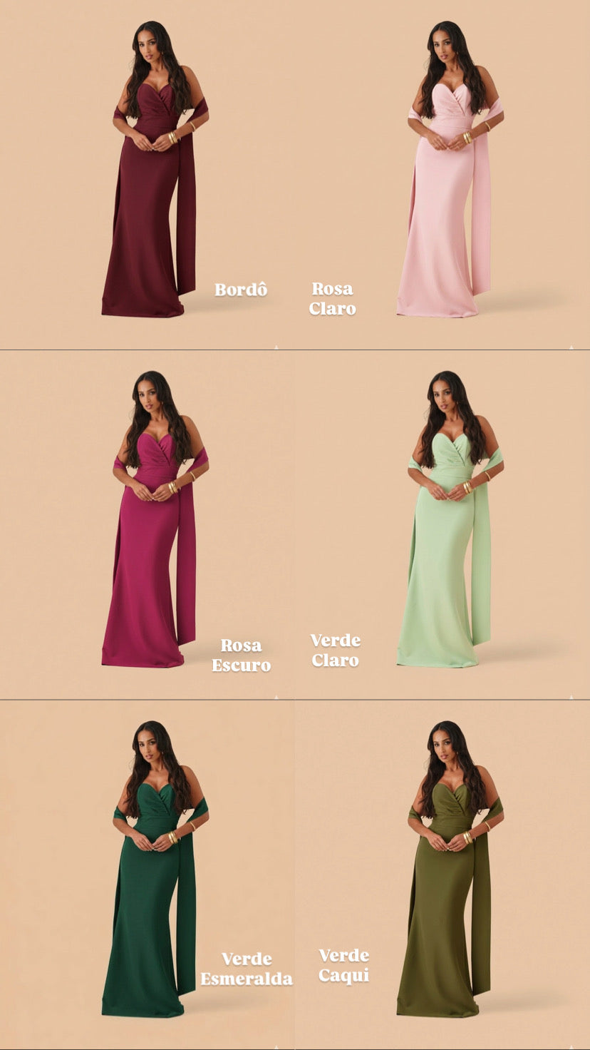 VESTIDO CORAÇÃO CAUDA