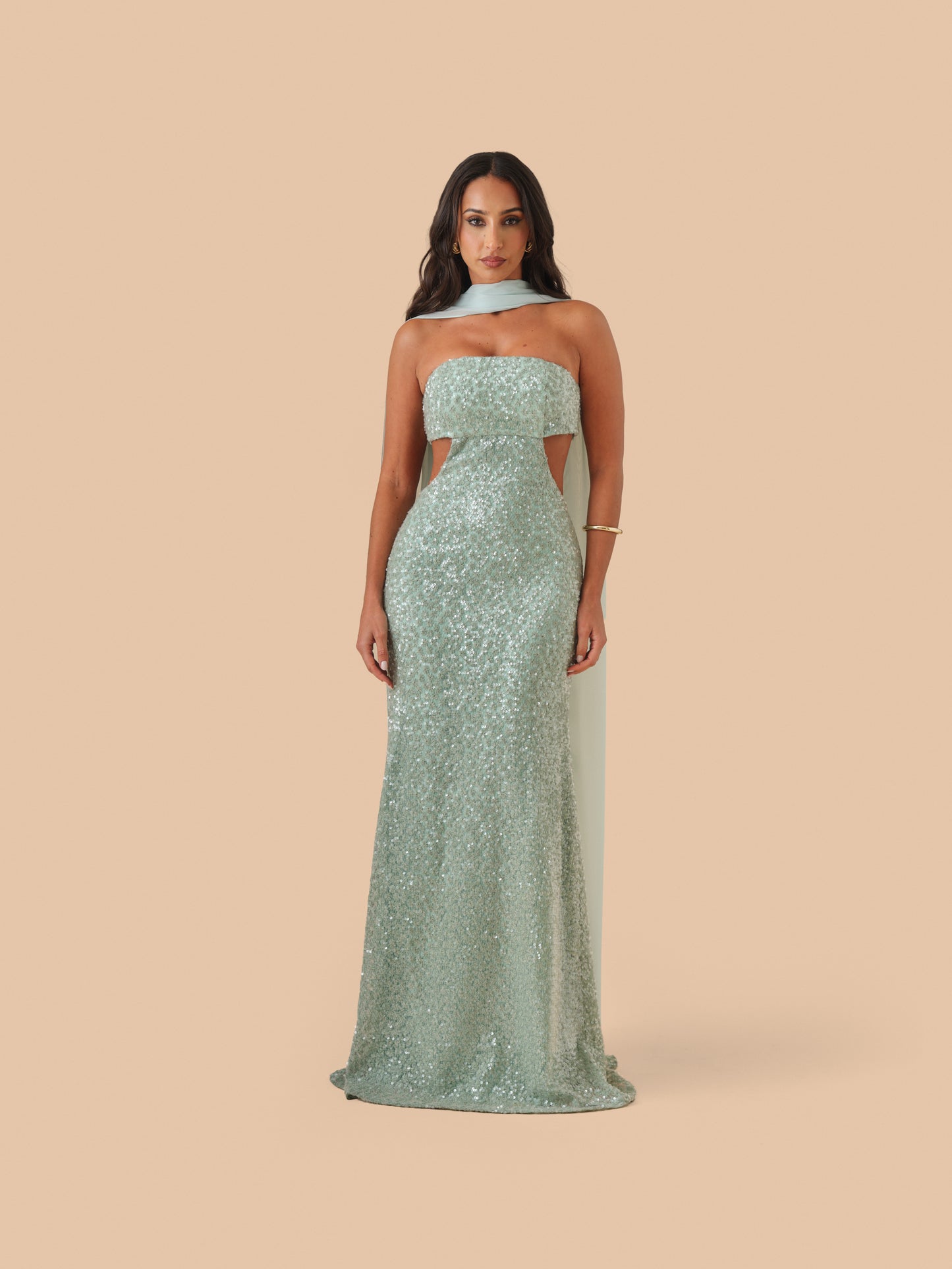 VESTIDO INÊS FLORES VERDES