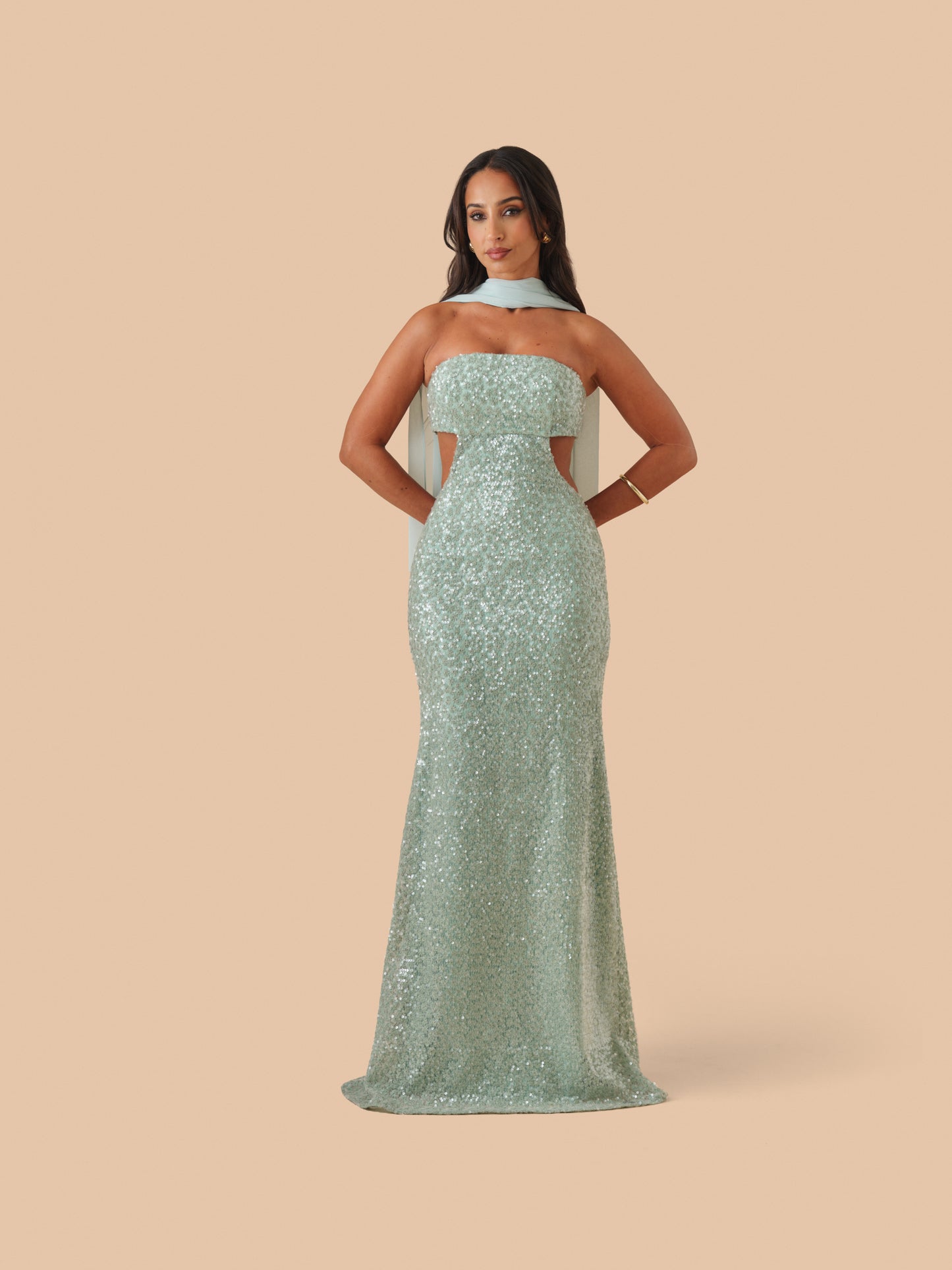 VESTIDO INÊS FLORES VERDES