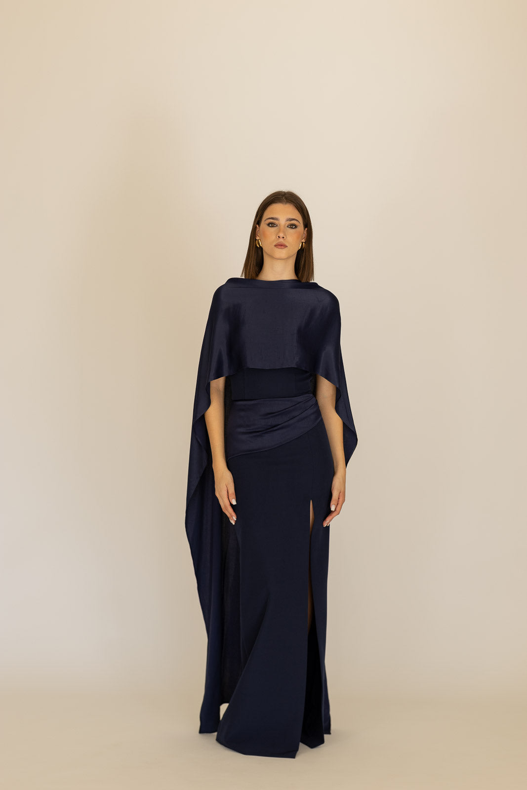 VESTIDO DIANA 2 COM CAPA ACETINADA