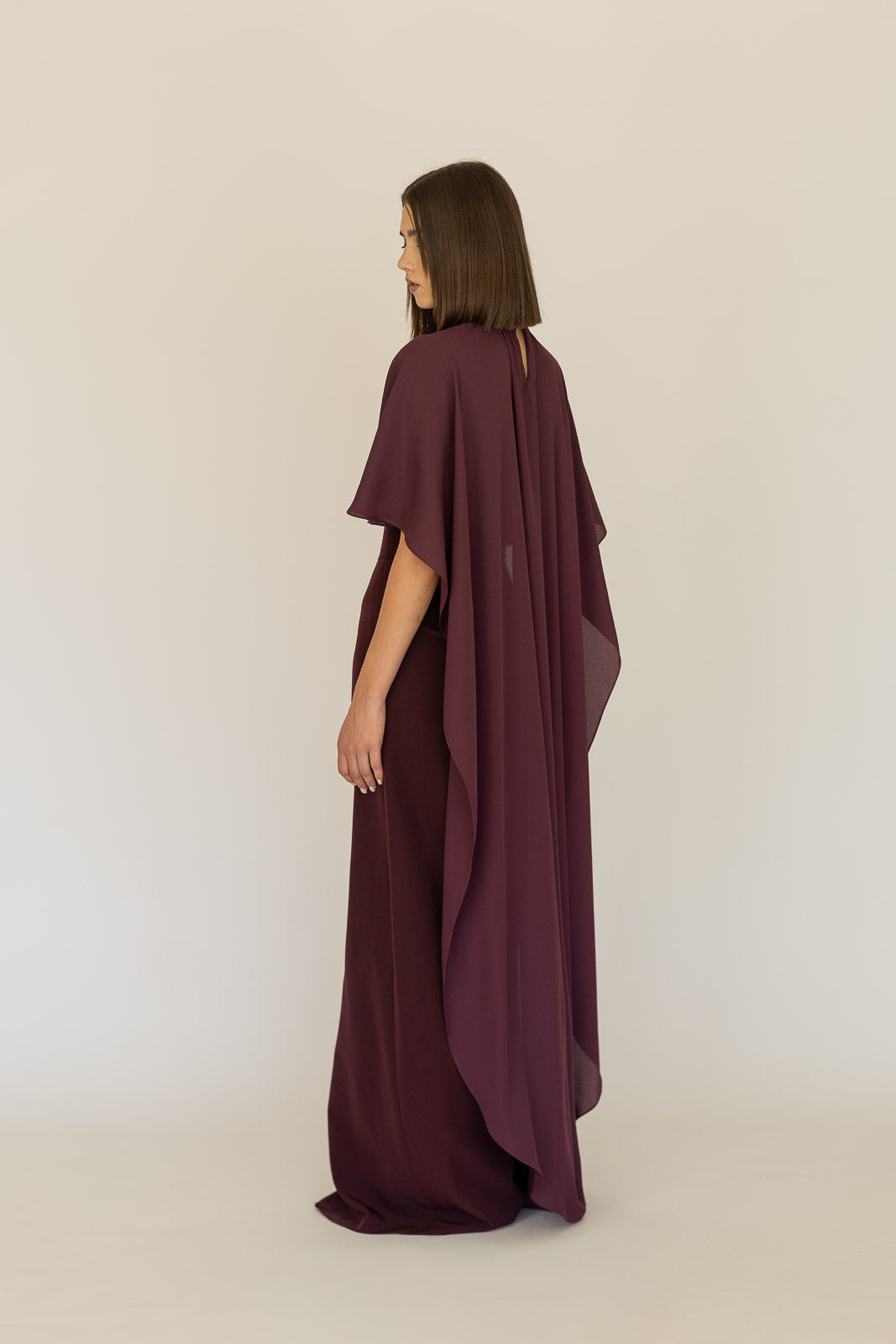 CONJUNTO SAIA LAGUNA E CAPA MOUSSELINE