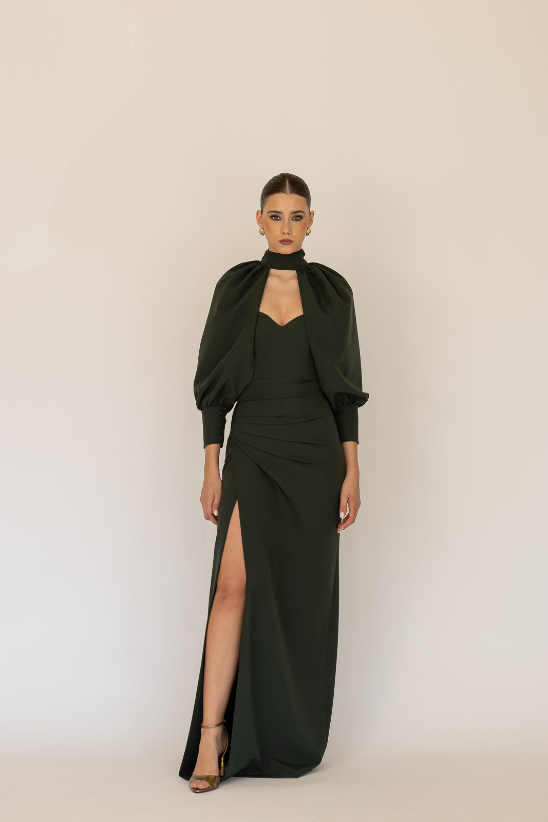 VESTIDO OLÍVIA 2 ALÇAS COM CAPA CARLOTA