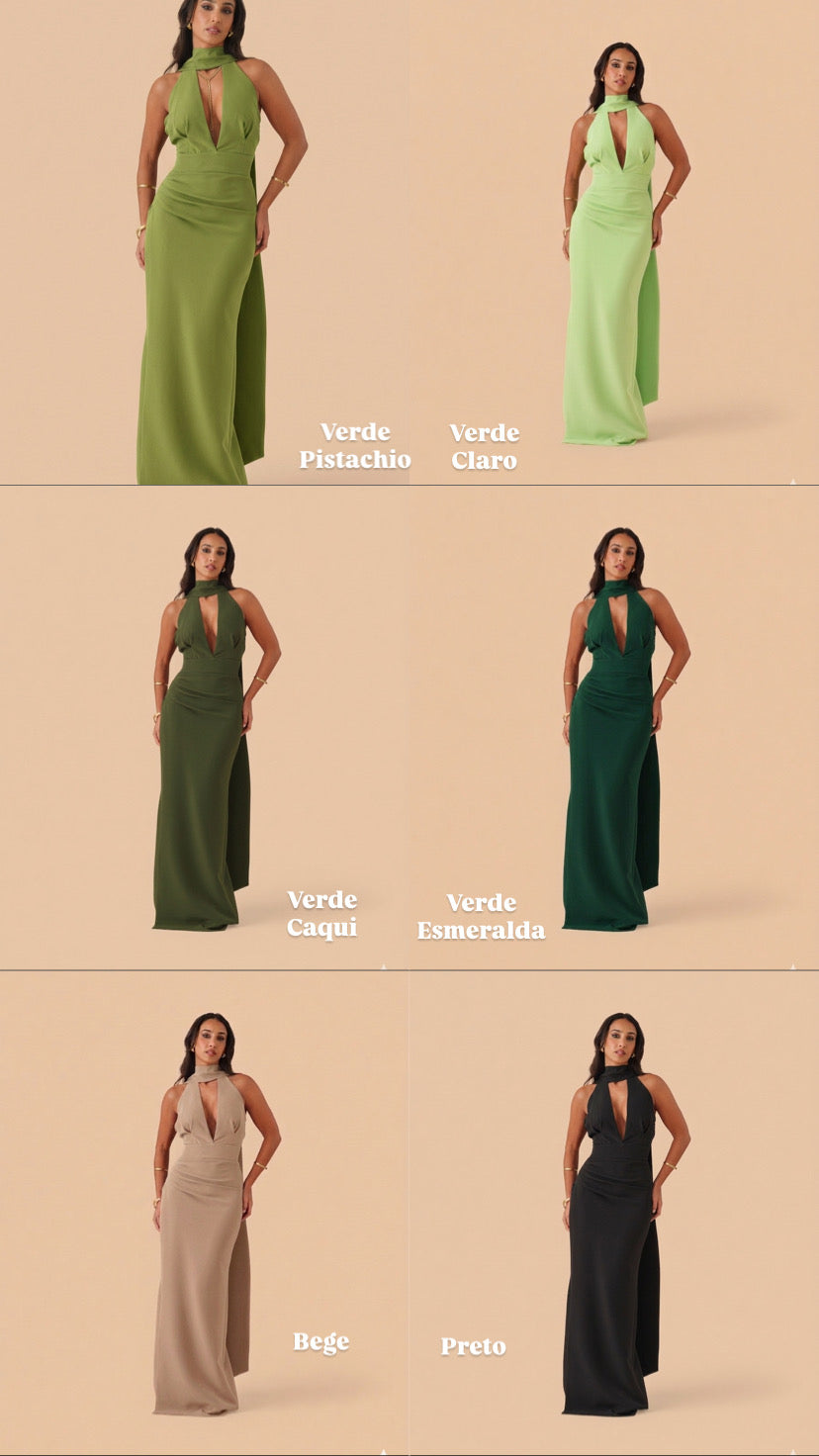 VESTIDO OLÍVIA DECOTE V