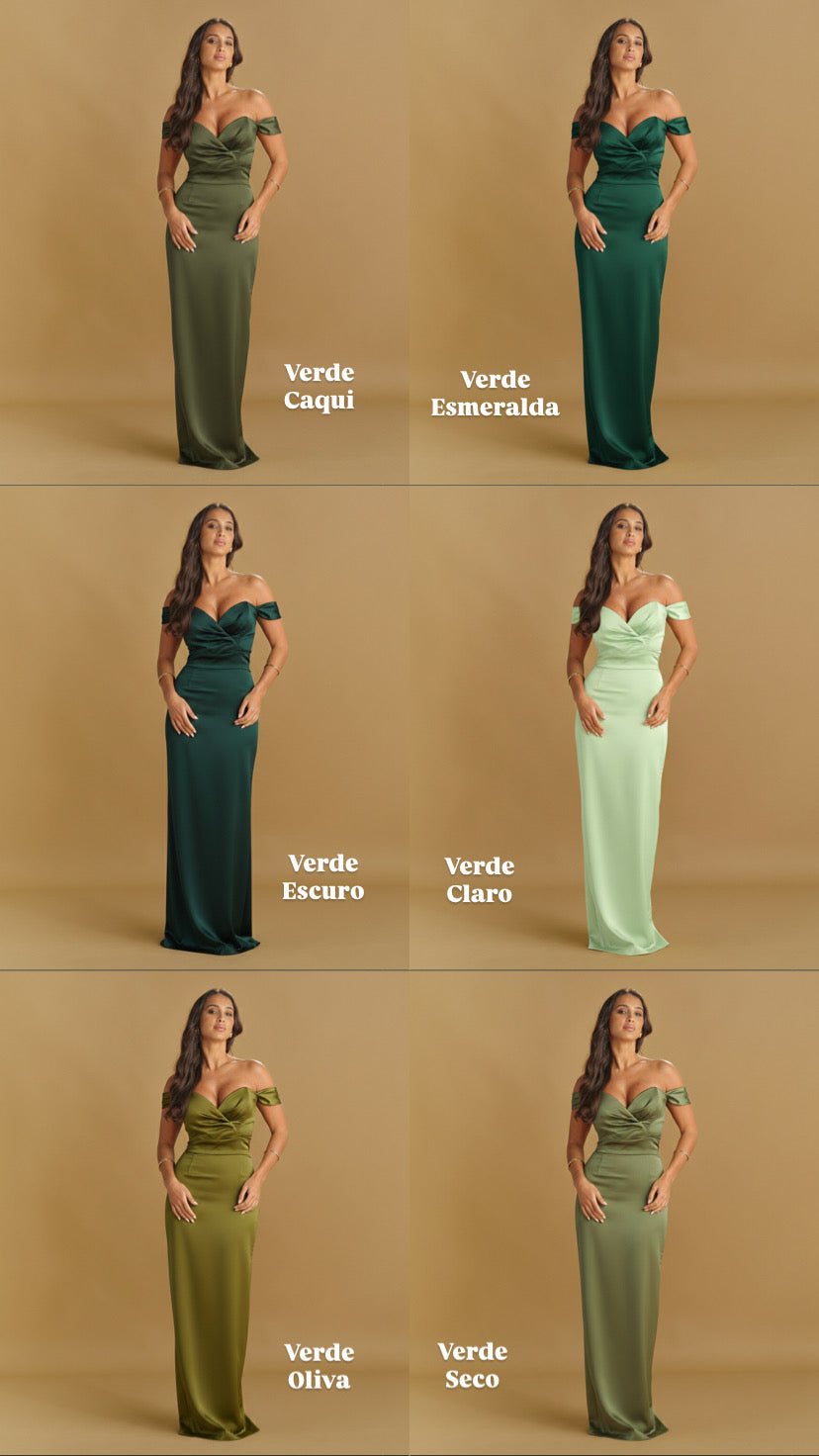 VESTIDO CORAÇÃO ALÇAS ACETINADO