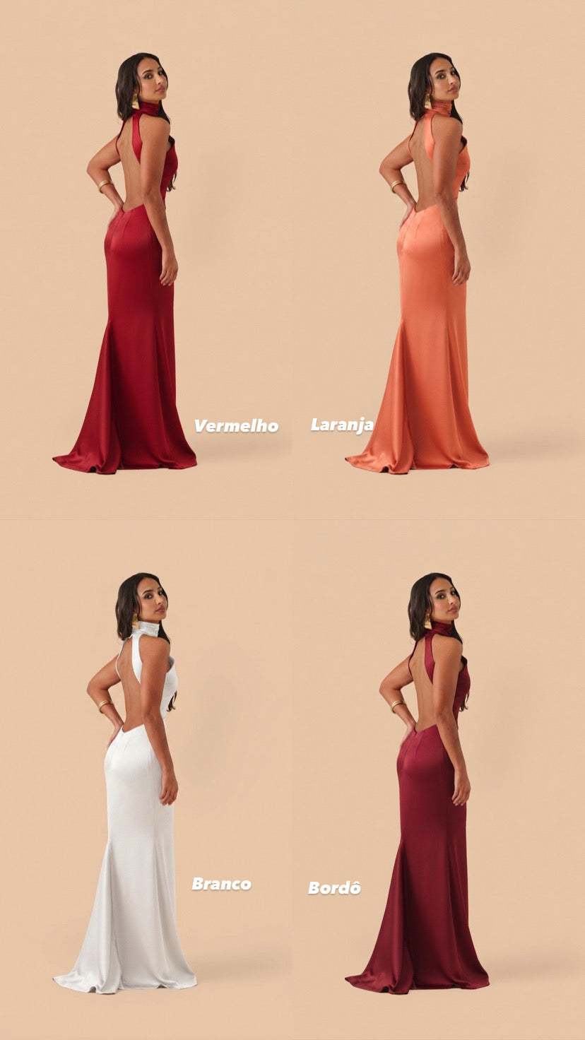 VESTIDO ISAURA ACETINADO