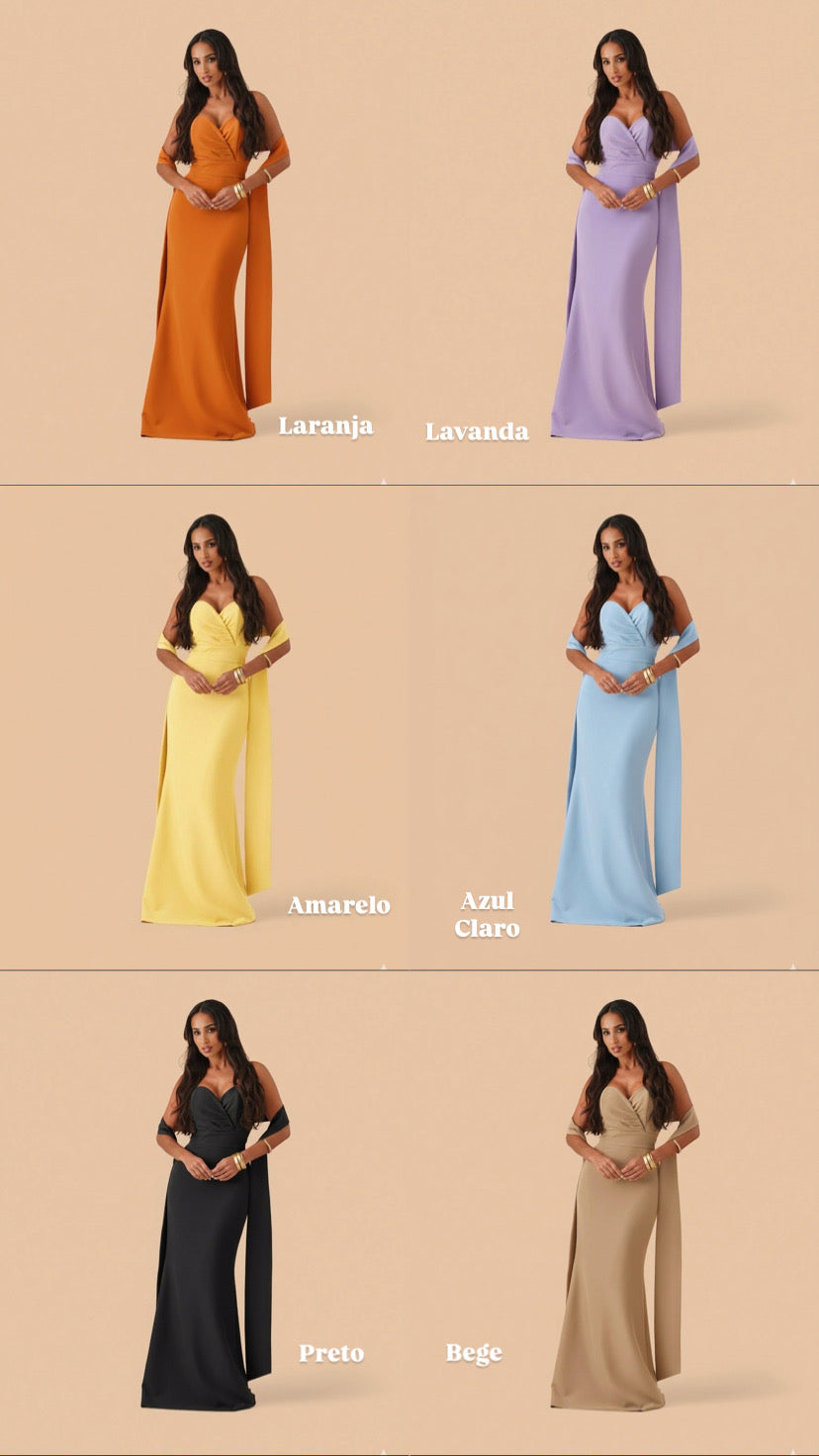 VESTIDO CORAÇÃO CAUDA