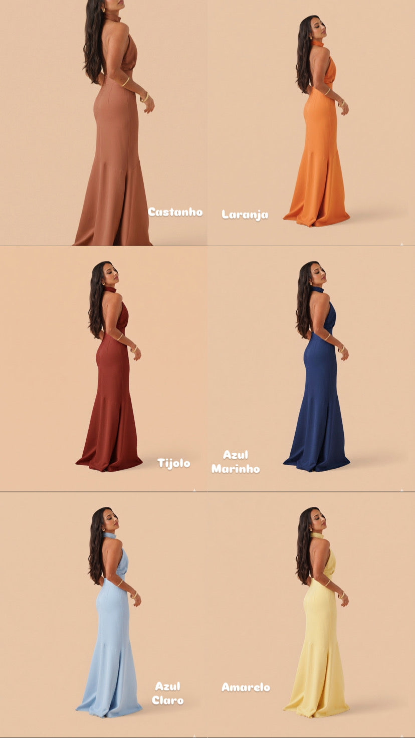 VESTIDO GOLA FOLHO