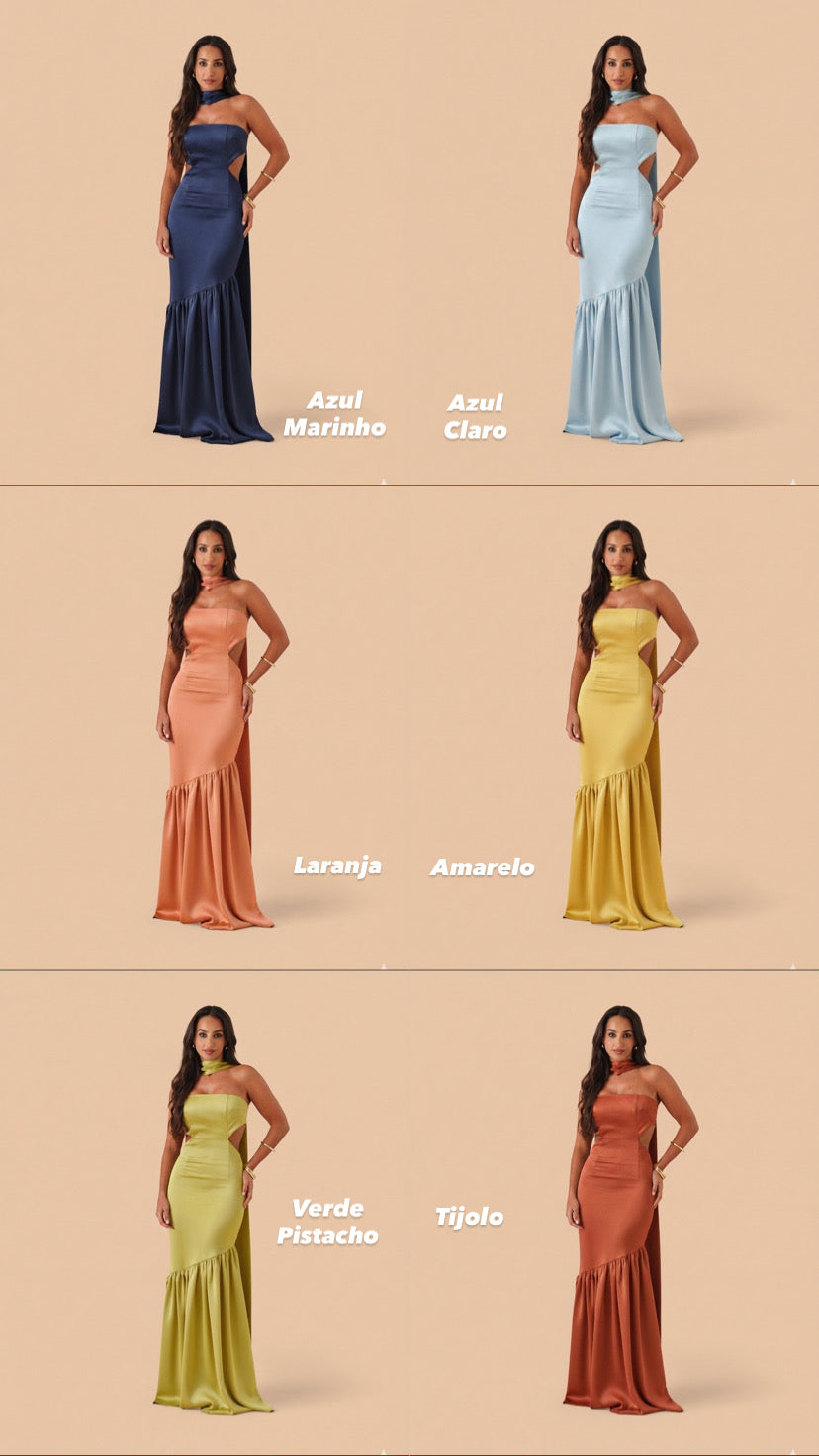 VESTIDO AMÉLIA ACETINADO