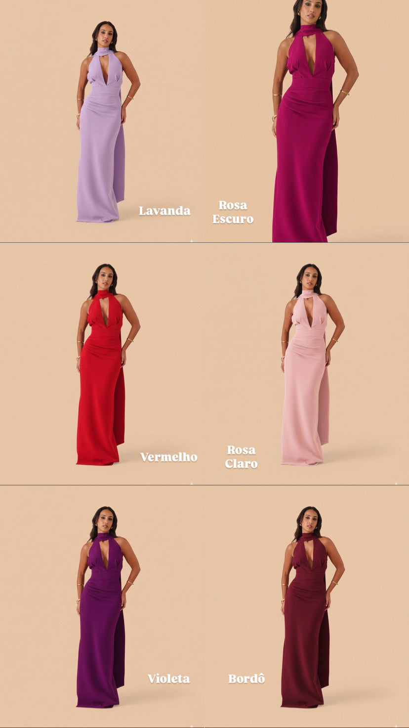 VESTIDO OLÍVIA DECOTE V
