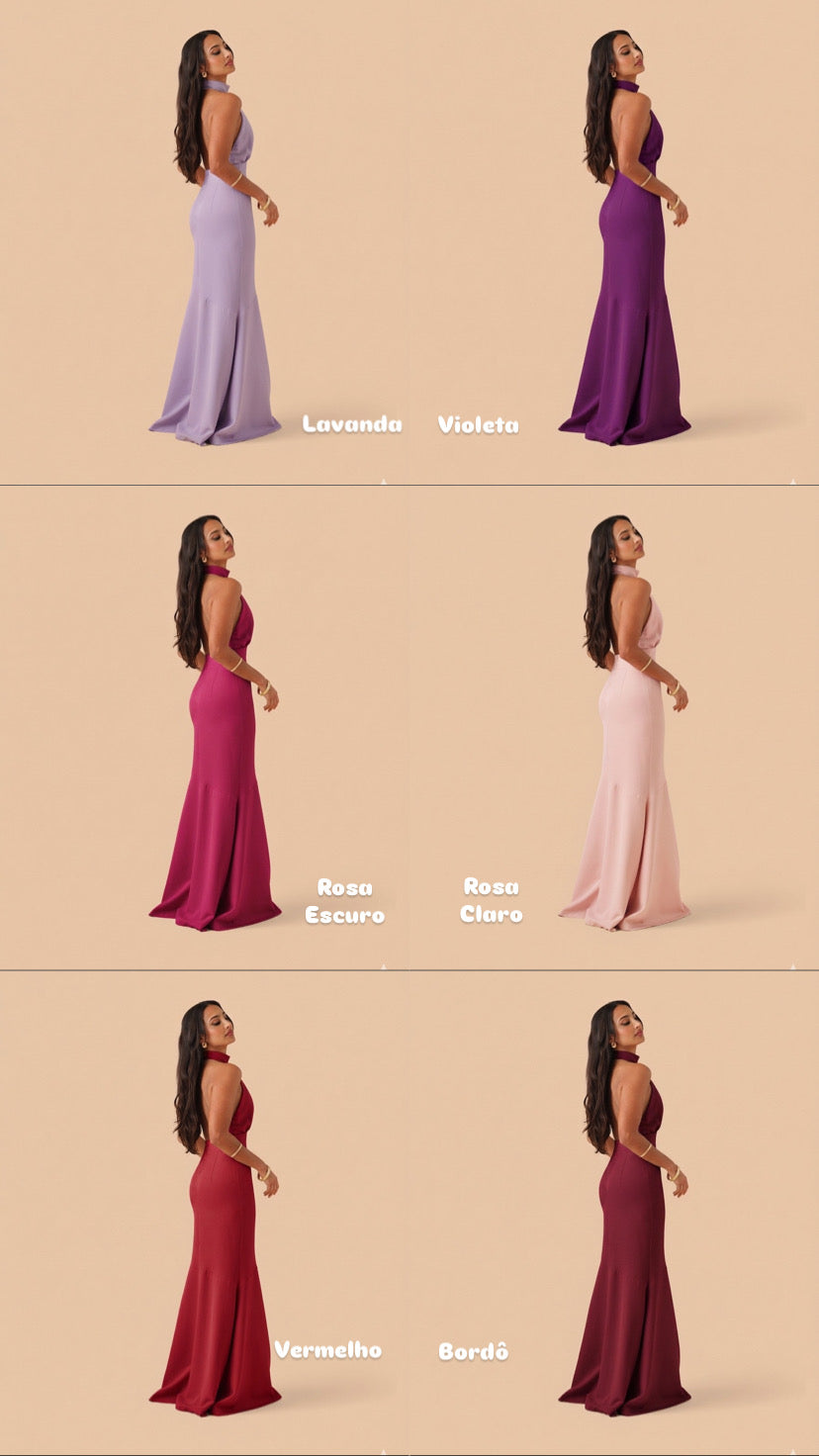 VESTIDO GOLA FOLHO