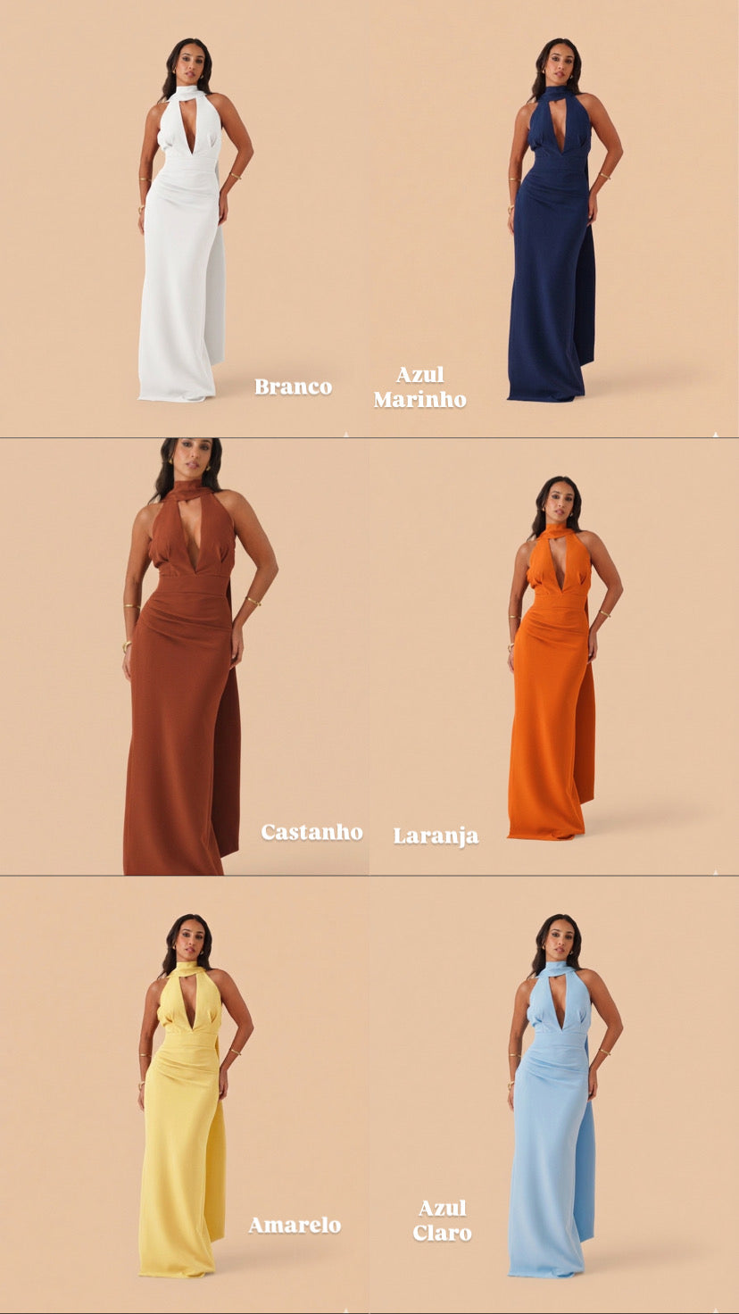 VESTIDO OLÍVIA DECOTE V